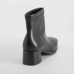 Online Botín tacón Double Fit elástico negro Mujer Botines Tacón