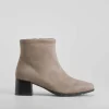 Online Botín tacón Double Fit elástico taupe Mujer Botines Tacón