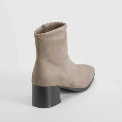 Online Botín tacón Double Fit elástico taupe Mujer Botines Tacón