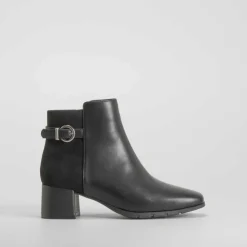 Botín tacón Double Fit negro Mujer Botines Tacón