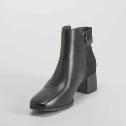 Botín tacón Double Fit negro Mujer Botines Tacón