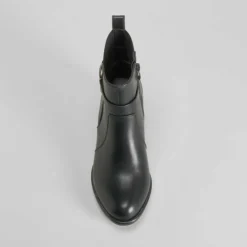 Botín tacón elástico negro PICCOLA PIU Mujer Botines Tacón