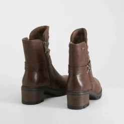 Discount Botín tacón marrón Mujer Botines Tacón