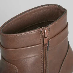 Clearance Botín tacón medio marrón Mujer Botines Tacón