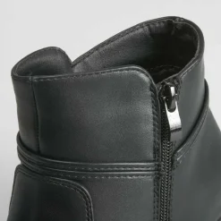 Outlet Botín tacón negro cordón PICCOLA PIU Mujer Botines Tacón