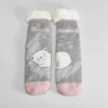 Hot Calcetines antideslizantes forrados gris Calcetines