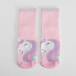 Best Calcetín antideslizante niña unicornio rosa Calcetines