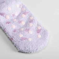 Clearance Calcetín antideslizante unicornio lila Calcetines