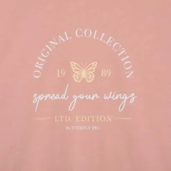 Clearance Camiseta rosa alas mujer Ropa Y Téxtil