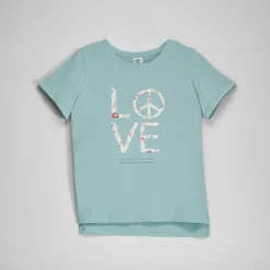 New Camiseta verde love mujer Ropa Y Téxtil