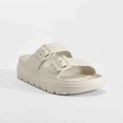 Outlet Chancla bio track hebillas gris Mujer Chanclas