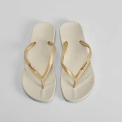 Best Chancla de dedo anatómica beige Mujer Chanclas