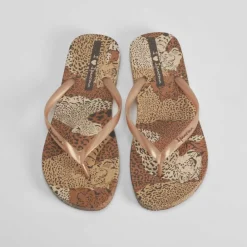 Online Chancla de dedo animal print multicolor Mujer Chanclas