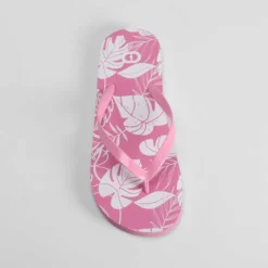 Online Chancla de dedo floral rosa Mujer Chanclas