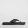 Clearance Chancla de dedo negra Hombre Sandalias Playa