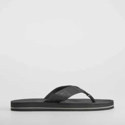 Clearance Chancla de dedo negra Hombre Sandalias Playa