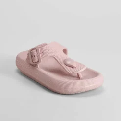 Hot Chancla de dedo rosa Mujer Chanclas