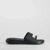 Hot Chancla de playa negra Mujer Chanclas