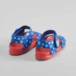Online Chancla de playa velcro bebé azul Chanclas