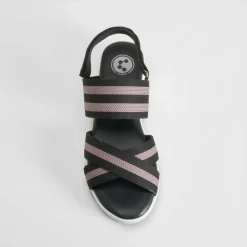 Chancla de tiras negra Mujer Chanclas