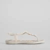 Hot Chancla esclava beige Mujer Chanclas