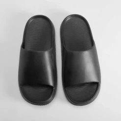Discount Chancla piscona negra Hombre Chanclas Piscina