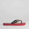 Best Chancla roja y negra Chanclas