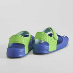 Hot Chancla velcro bebé azul y verde Chanclas