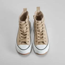 Hot Deportiva alta chunky beige Mujer Zapatillas Altas