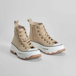 Hot Deportiva alta chunky beige Mujer Zapatillas Altas