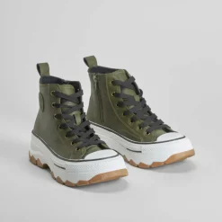 Best Deportiva alta chunky verde Mujer Zapatillas Altas