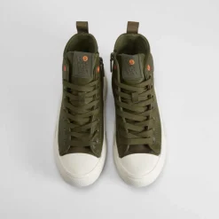 Sale Deportiva alta kaki Mujer Zapatillas Altas