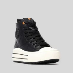 Hot Deportiva alta negra Mujer Zapatillas Altas