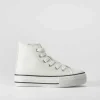 Online Deportiva alta plataforma infantil blanca OH GIRL Zapatillas Altas
