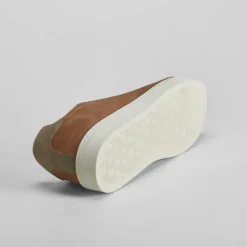 Online Deportiva básica marrón con cordones Hombre Sneakers