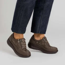 Hot Deportiva casual bordados taupe Mujer Sneakers