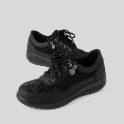 Best Deportiva casual bordados negra Mujer Sneakers