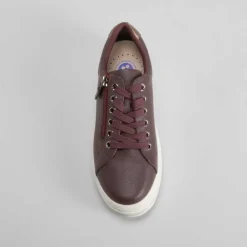 Deportiva casual burdeos Mujer Sneakers