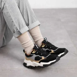 Outlet Deportiva casual chunky negra Mujer Sneakers