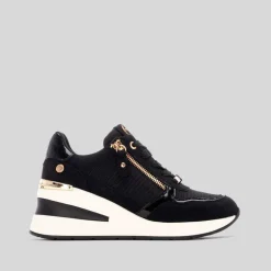 New Deportiva casual cuña negra Mujer Sneakers