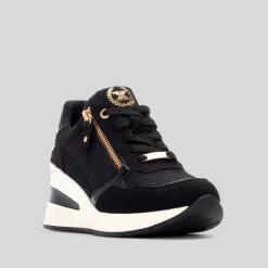 New Deportiva casual cuña negra Mujer Sneakers