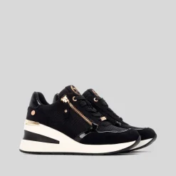 New Deportiva casual cuña negra Mujer Sneakers