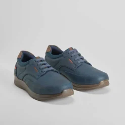 Hot Deportiva casual elásticos azul Hombre Sneakers