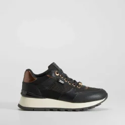 Online Deportiva casual negra Mujer Sneakers