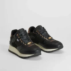 Online Deportiva casual negra Mujer Sneakers