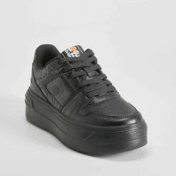 Hot Deportiva casual plataforma negra Mujer Sneakers