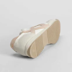 Online Deportiva casual retro blanca PICCOLA PIU Mujer Sneakers|Básicos X Menos