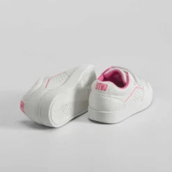 Outlet Deportiva con velcro bebé blanca y rosa Zapatillas Deportivas