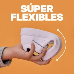 Outlet Deportiva con velcro bebé blanca y rosa Zapatillas Deportivas