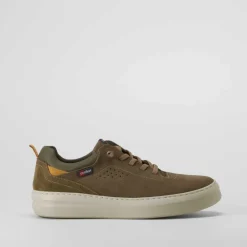 Discount Deportiva confort manyara piel kaki Hombre Sneakers